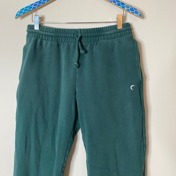 ZYIA ACTIVE Pine Green Relaxation Cinched Ankle Drawstring Sweatpants Size Large - Picture 2 of 8